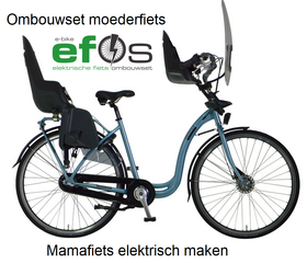 Moederfiets elektrisch, Batavus Mambo, Pionter Moederfiets, Mamafiets elektrisch ombouwset.