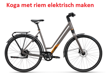 Koga met belt - riem elektrisch maken
