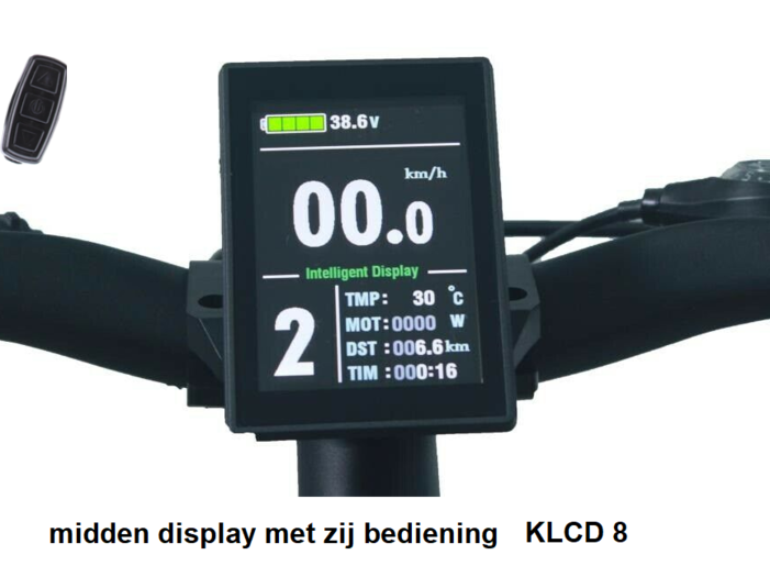 LCD 8 display fiets - EFOS ombouwset om fiets elektrisch te maken
