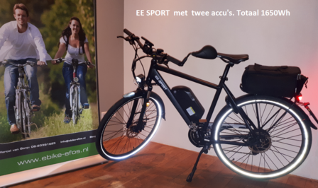 EE SPORT met 2 accu&#039;s totaal 1650Wh  goedkoper dan Stromer Reise &amp; Muller