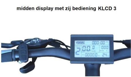 LCD3 display voor elektrische race fiets