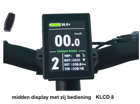 LCD8 display voor elektrische race fietse