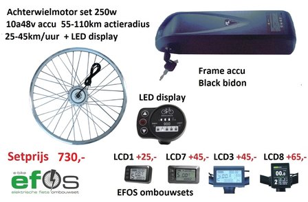 Race fiets elektrisch maken 45km/uur