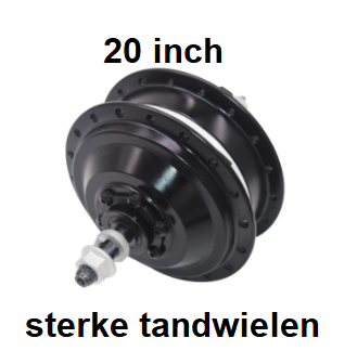 350w motor in 20i velg gespaakt gelverd