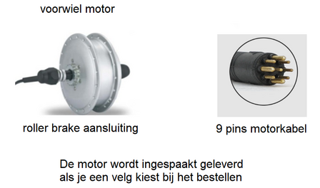 Roller brake voorwiel  motor