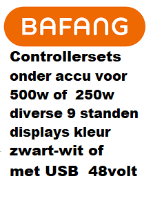 Bafang controller sets