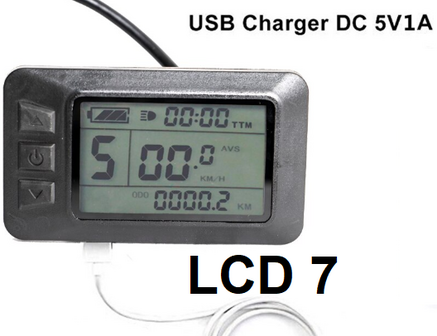 LCD7 met USB poort voor telefoon of garmin