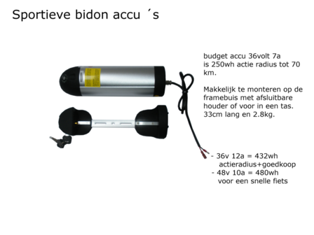 Bidon accu 7a36v 12a36v 10ampere 48volt