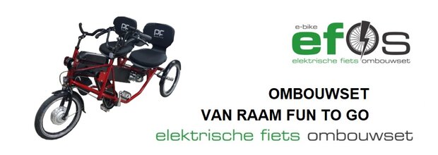 Ombouwset Duo fiets, van Raam Fun to Go of PF stabag