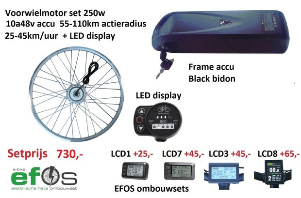 Ombouwset elektrische fietsen, fiets elektrisch maken 