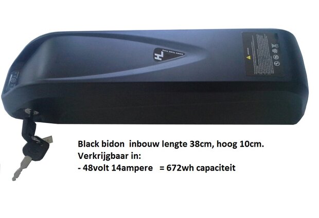 Black bidon accu 17a36v  612Wh 
