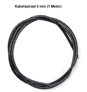 Wikkel spiraal voor kabels afwerking