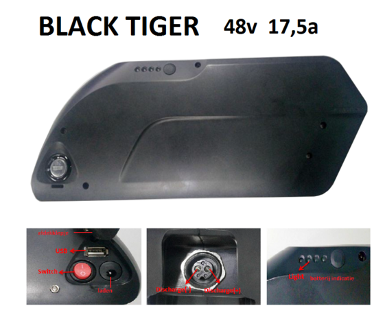 Blacktiger frame accu 840Wh