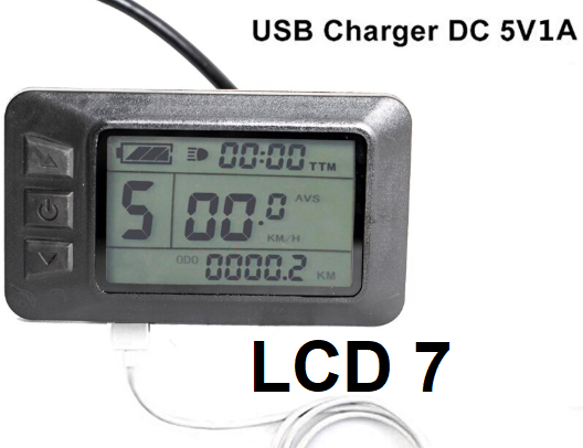 LCD7 met USB poort voor telefoon of garmin