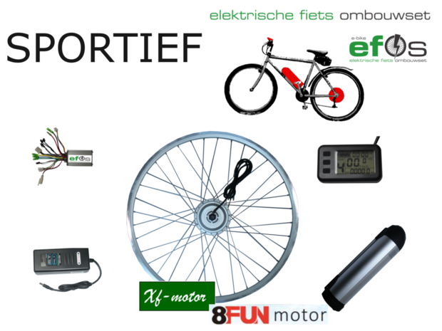 Fiets elektrisch maken elektrische fiets - EBIKE EFOS ombouwset om u fiets te maken