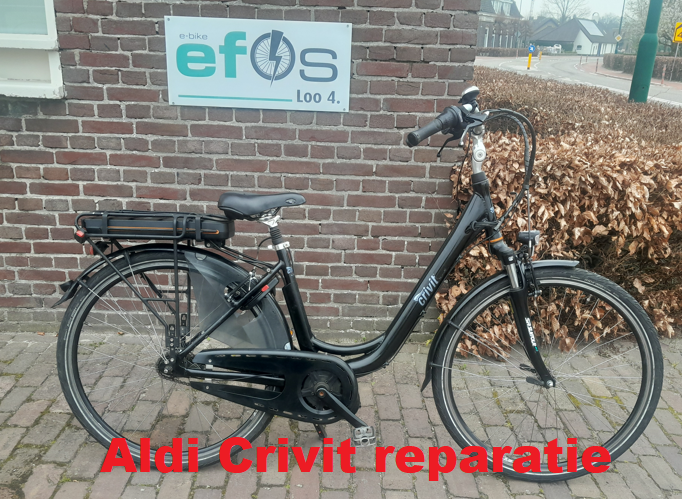 Aldi Crivit fiets met kapotte display of middenmotor repareren