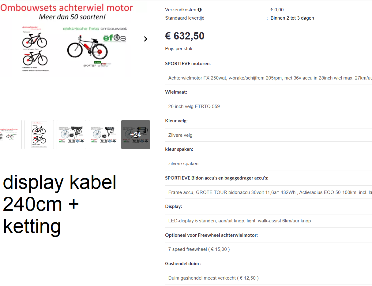 Babboe Big driewielbakfiets eenvoudig elektrisch maken