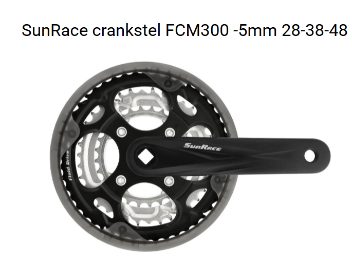 Voortandwiel  voor EE SPORT speedbike  Crankstel 48-38-28