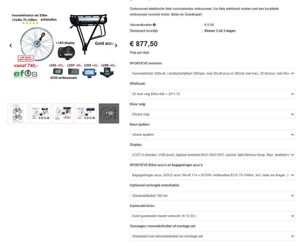 Extra sterke motor voor Van Raam driewieler Easy Rider 3, bij EBIKE EFOS!