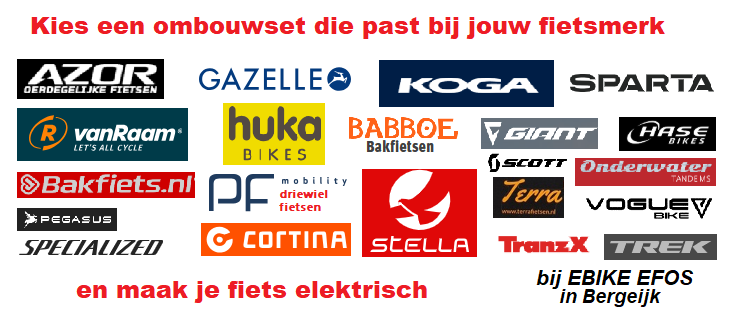 De fiets elektrish maken en zoek per fiets merk welke ombouwset past.