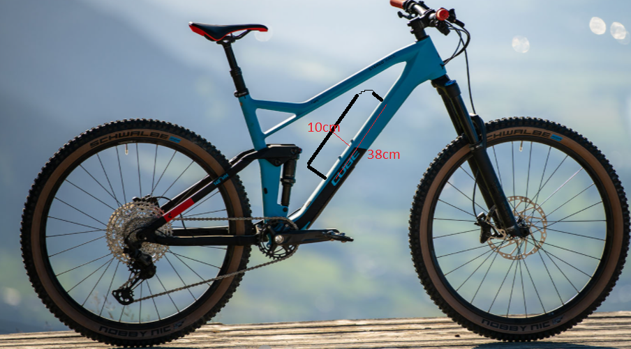 Hoe meten of een frame accu in het frame van een fiets past