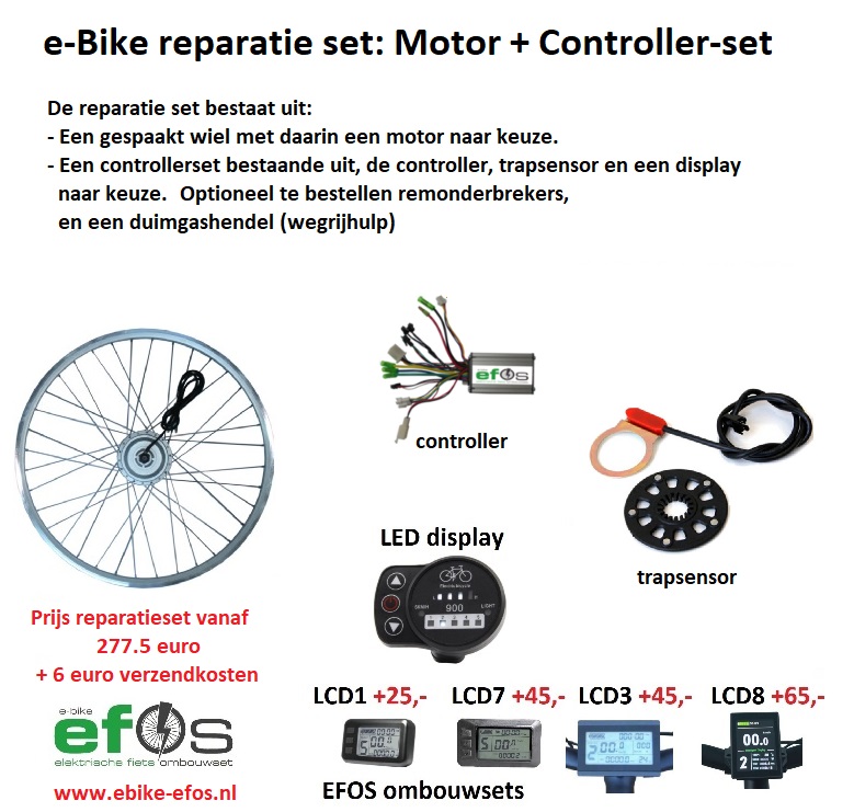 reparatie set motor plus controller-set zonder accu bestellen