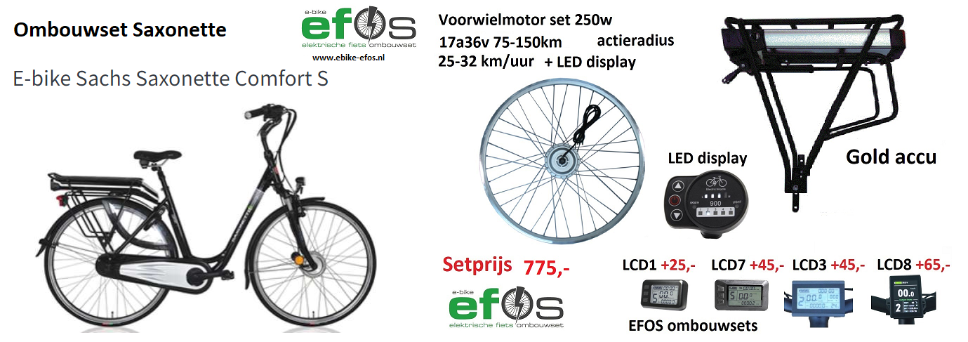 Saxonette elektrische onderdelen accu motor