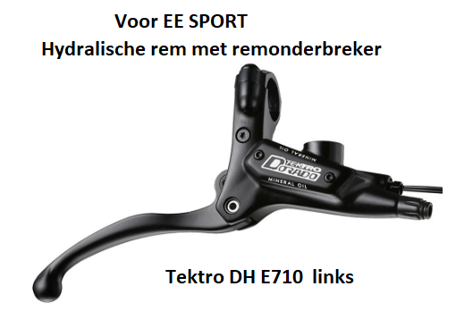 Tektro  DH e710  remhendel voor EE SPORT speedbike 