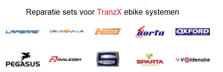 Reparaties sets voor TranzX ebike systeem op Norta Oxford Sparta