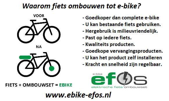 Fiets zelf elektrisch maken goedkoper en zeer goede kwaliteit