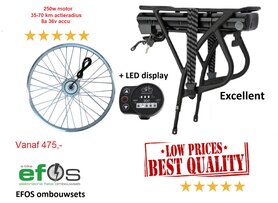 Budget e-set  e-drive ombouwset elektrische fiets. Kwaliteit en Goedkoop! 
